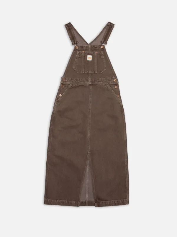 Nudie Jeans - Inger Dungarees Dress - Espresso sold by Dutil Denim