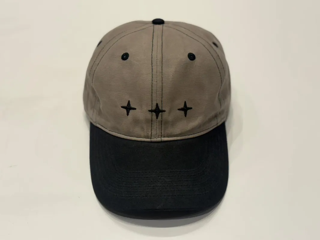 Dutil - Waxed Canvas Cap - Steel & Black sold by Dutil Denim