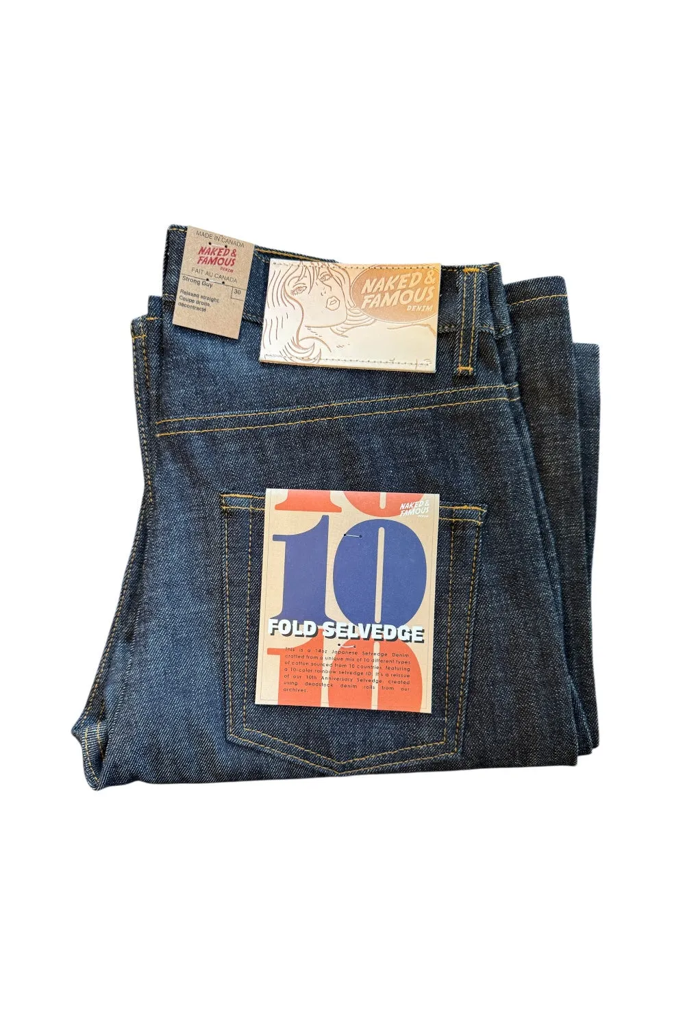 Naked & Famous - Strong Guy - Tenfold Selvedge sold by Dutil Denim