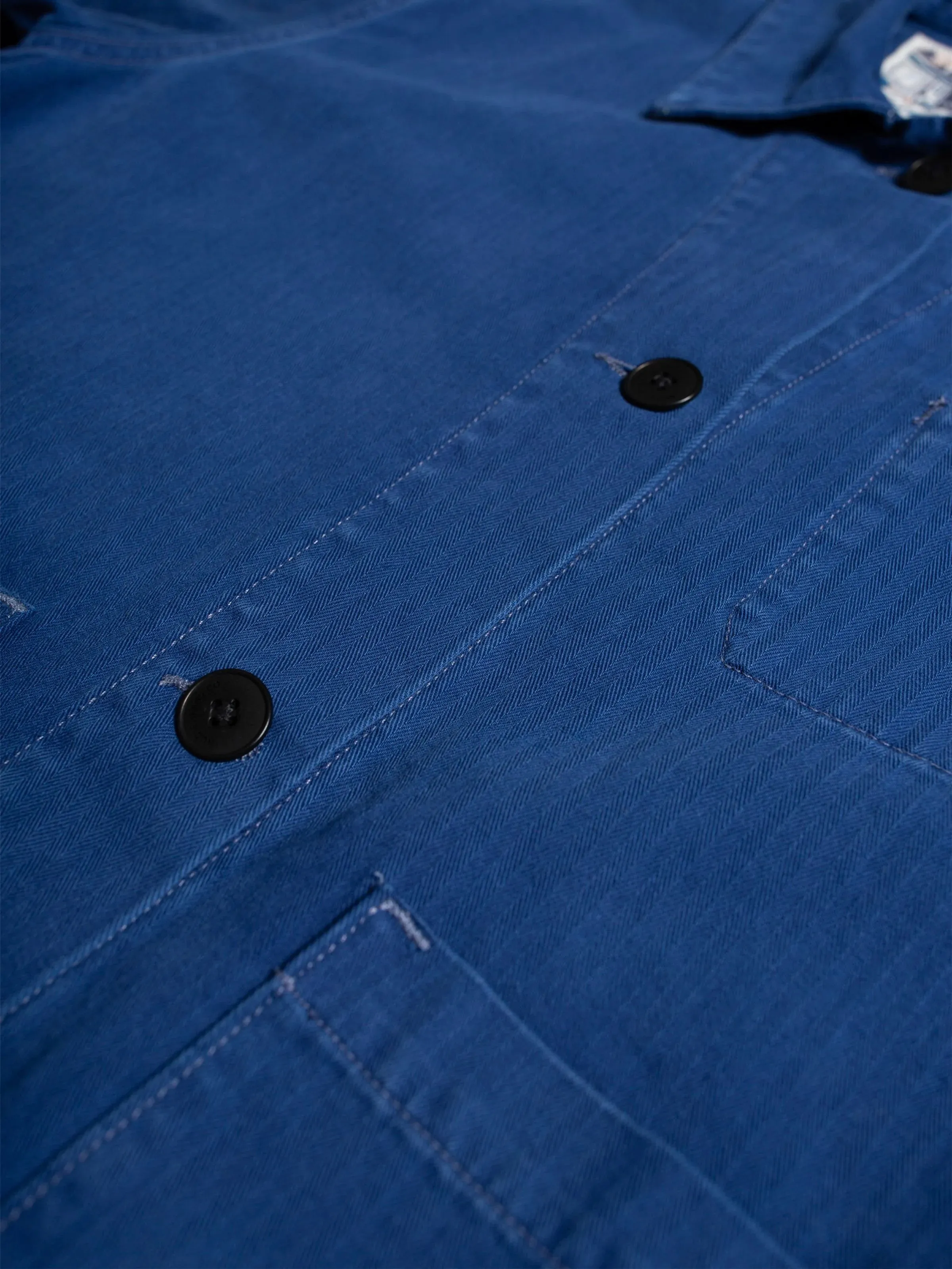Nudie Jeans - Lovis Jacket - Blue Herringbone sold by Dutil Denim product image thumbnail 4