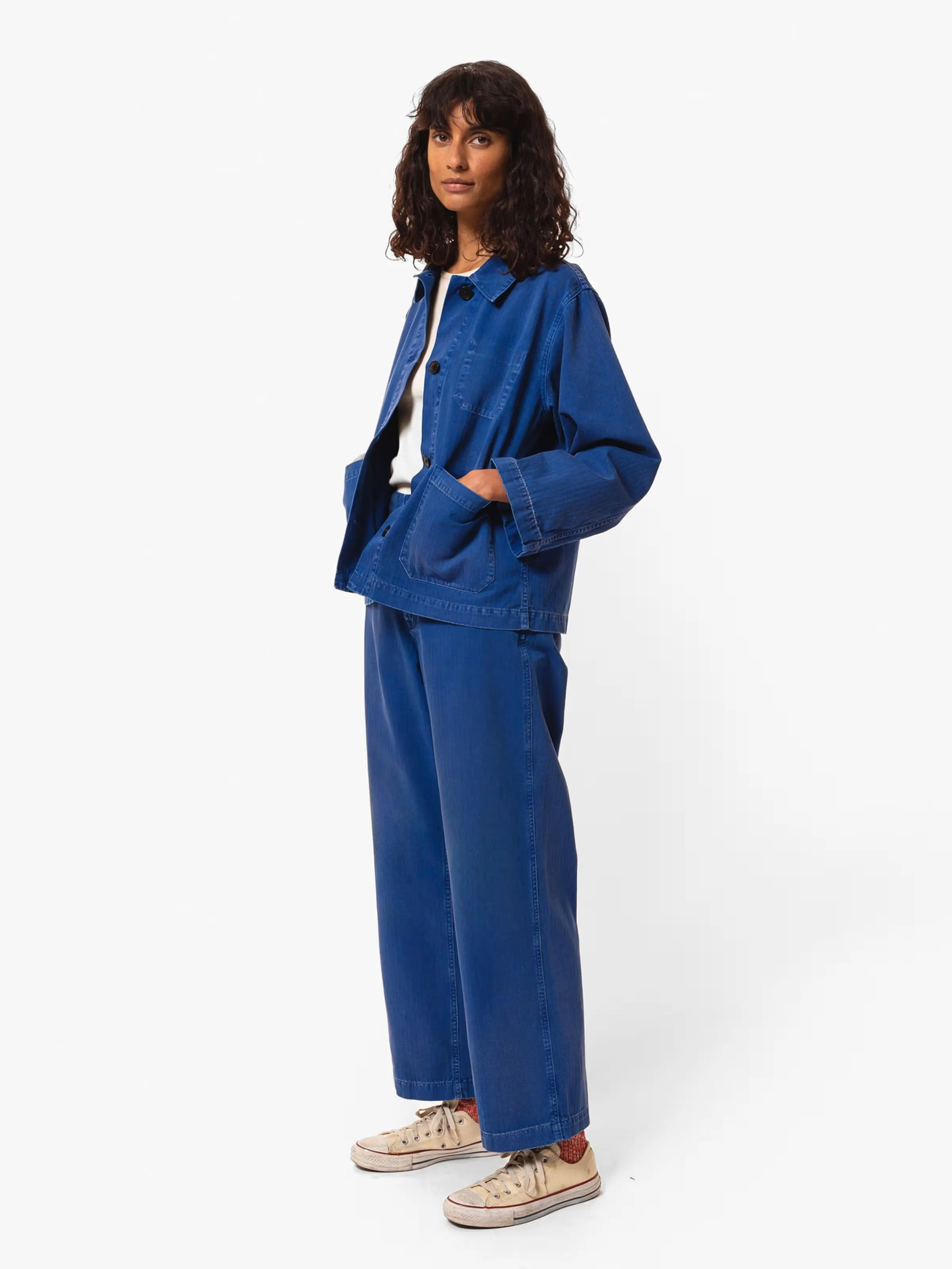 Nudie Jeans - Lovis Jacket - Blue Herringbone sold by Dutil Denim product image thumbnail 2