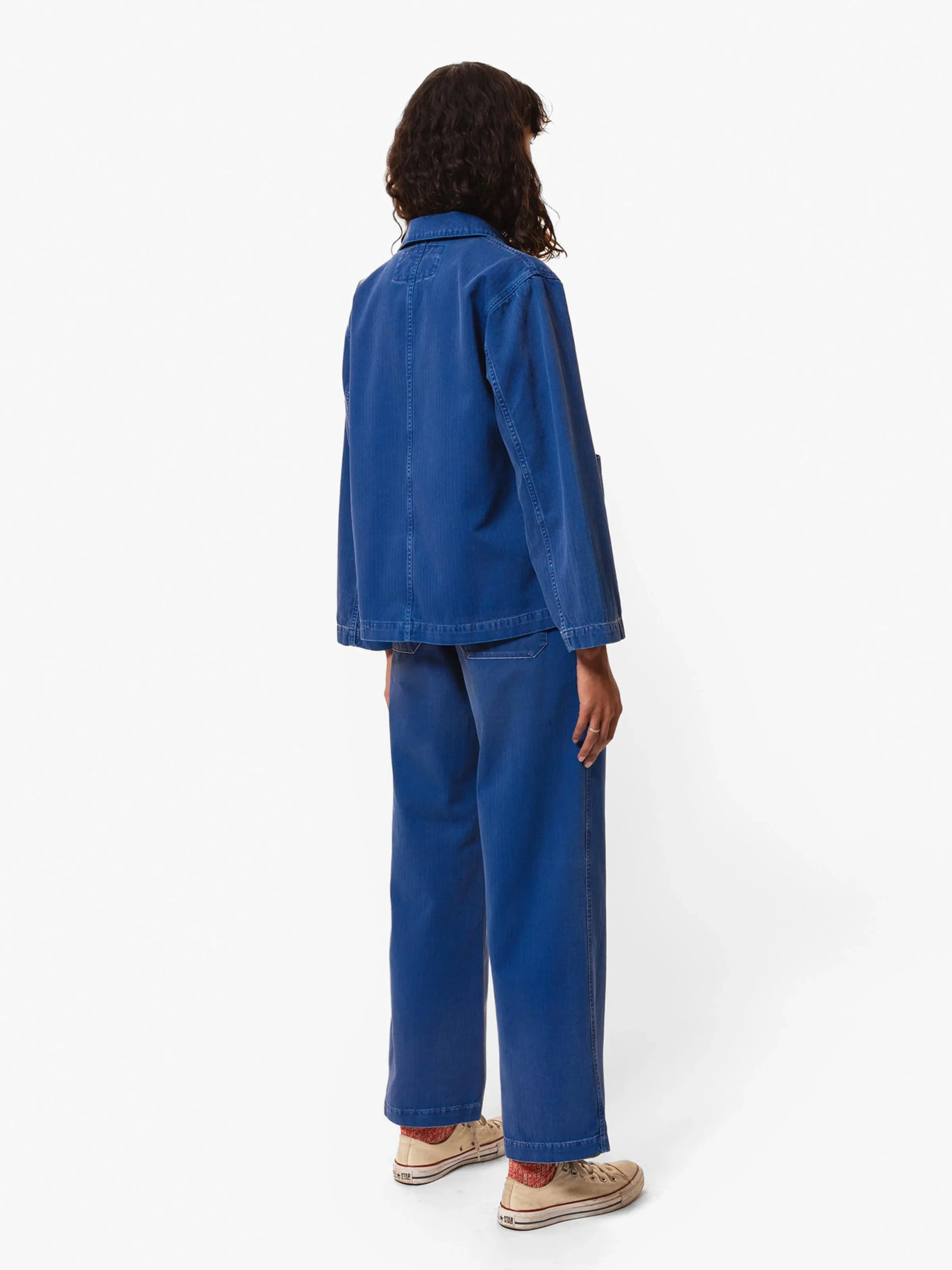 Nudie Jeans - Lovis Jacket - Blue Herringbone sold by Dutil Denim product image thumbnail 3