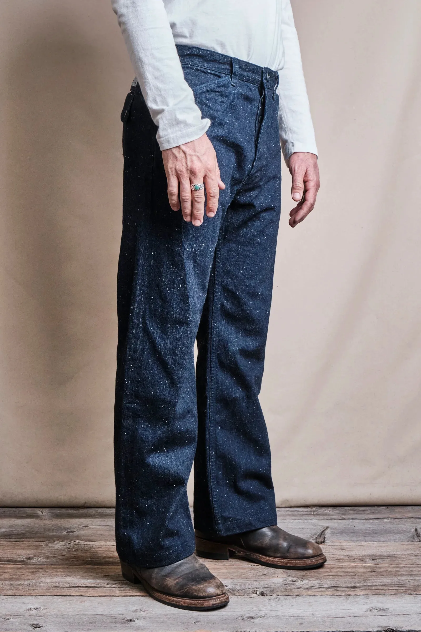 Freenote - Duster Pant - 11oz Fleck Denim sold by Dutil Denim product image thumbnail 3
