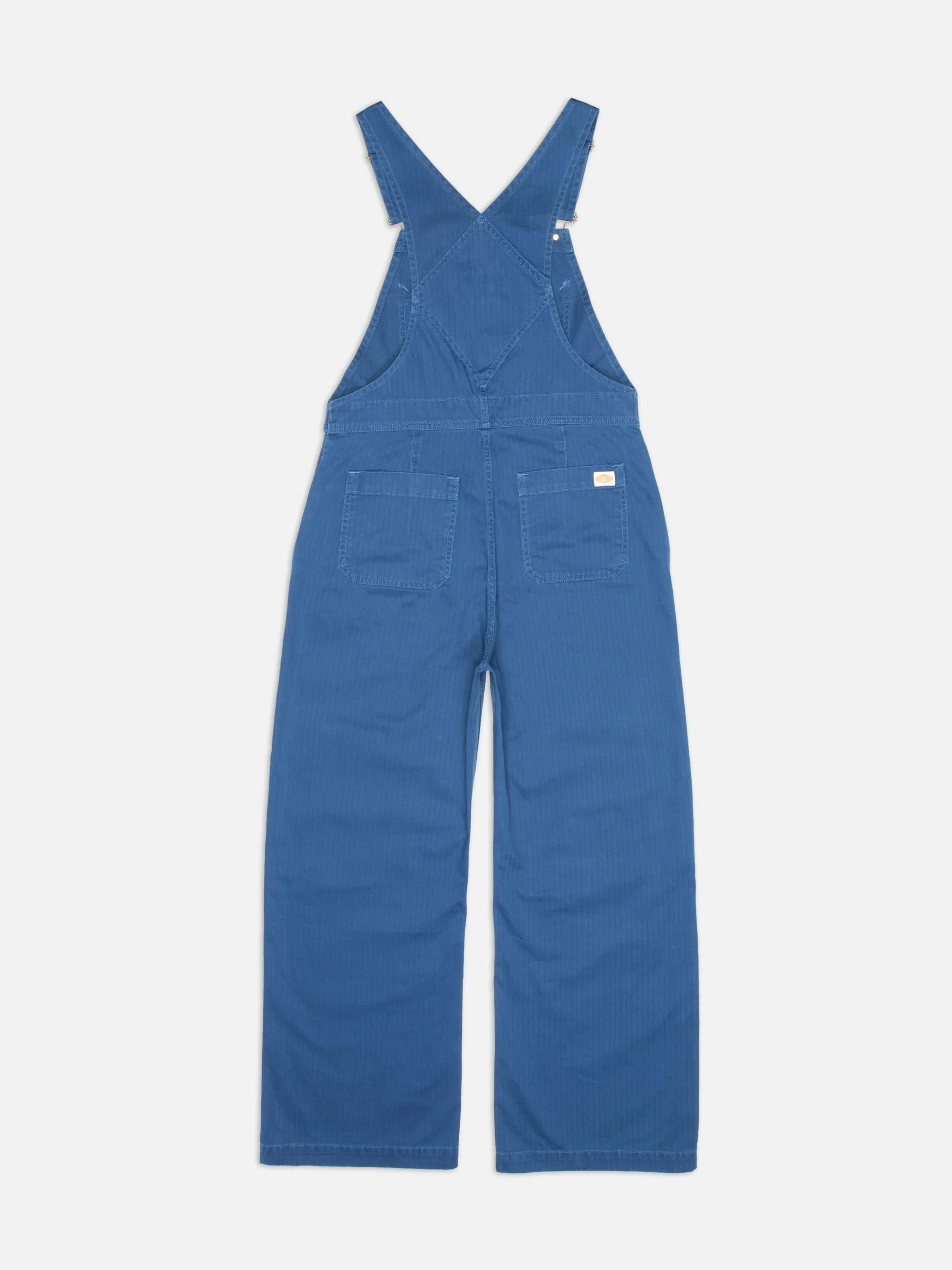 Nudie Jeans - Klara Dungarees - Blue Herringbone sold by Dutil Denim product image thumbnail 2