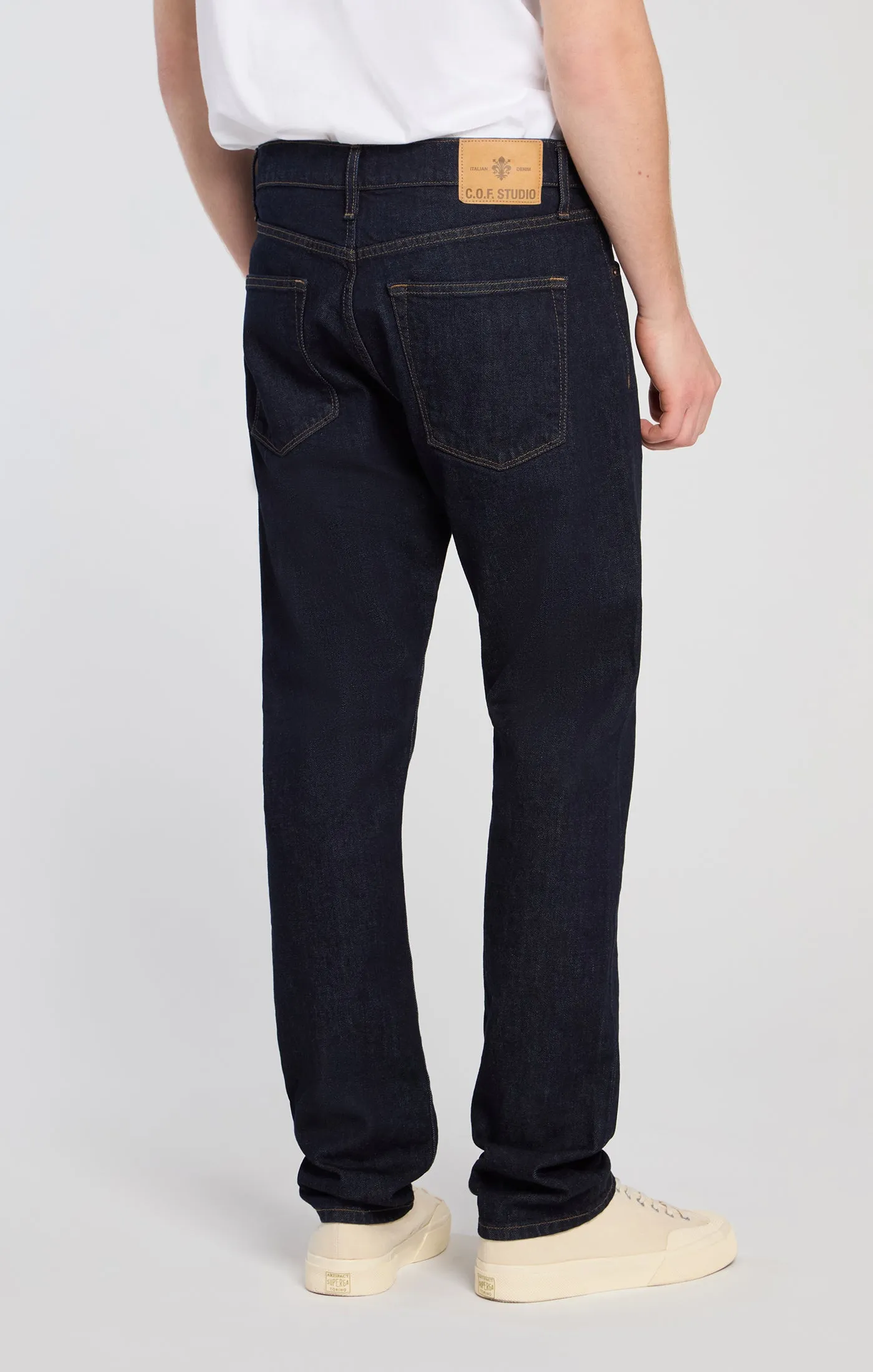 C.O.F. Studio - M7 Tapered - CO Indigo Rinsed (New Patch) sold by Dutil Denim product image thumbnail 2