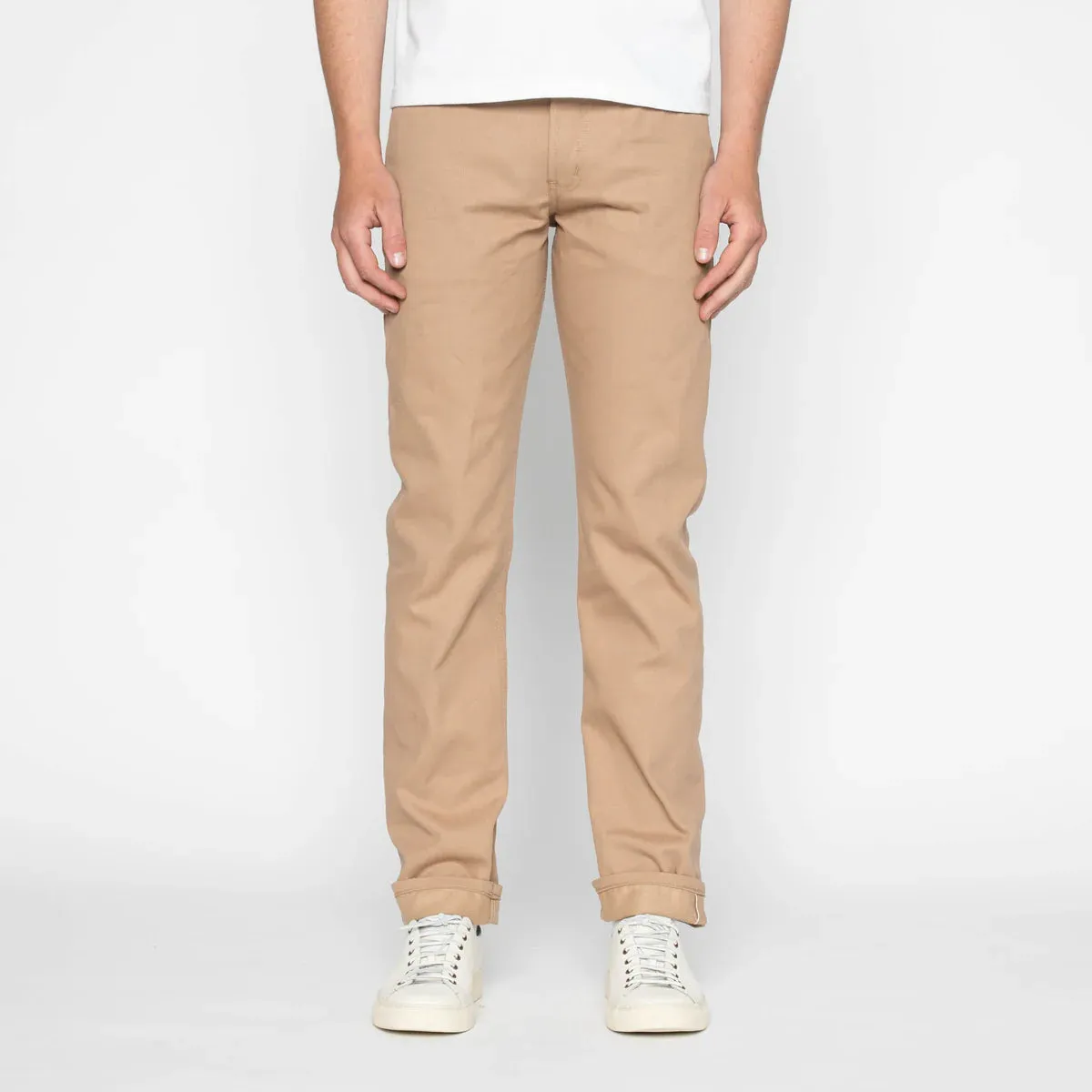Naked & Famous - Weird Guy - Selvedge Slacks - Beige sold by Dutil Denim product image thumbnail 2