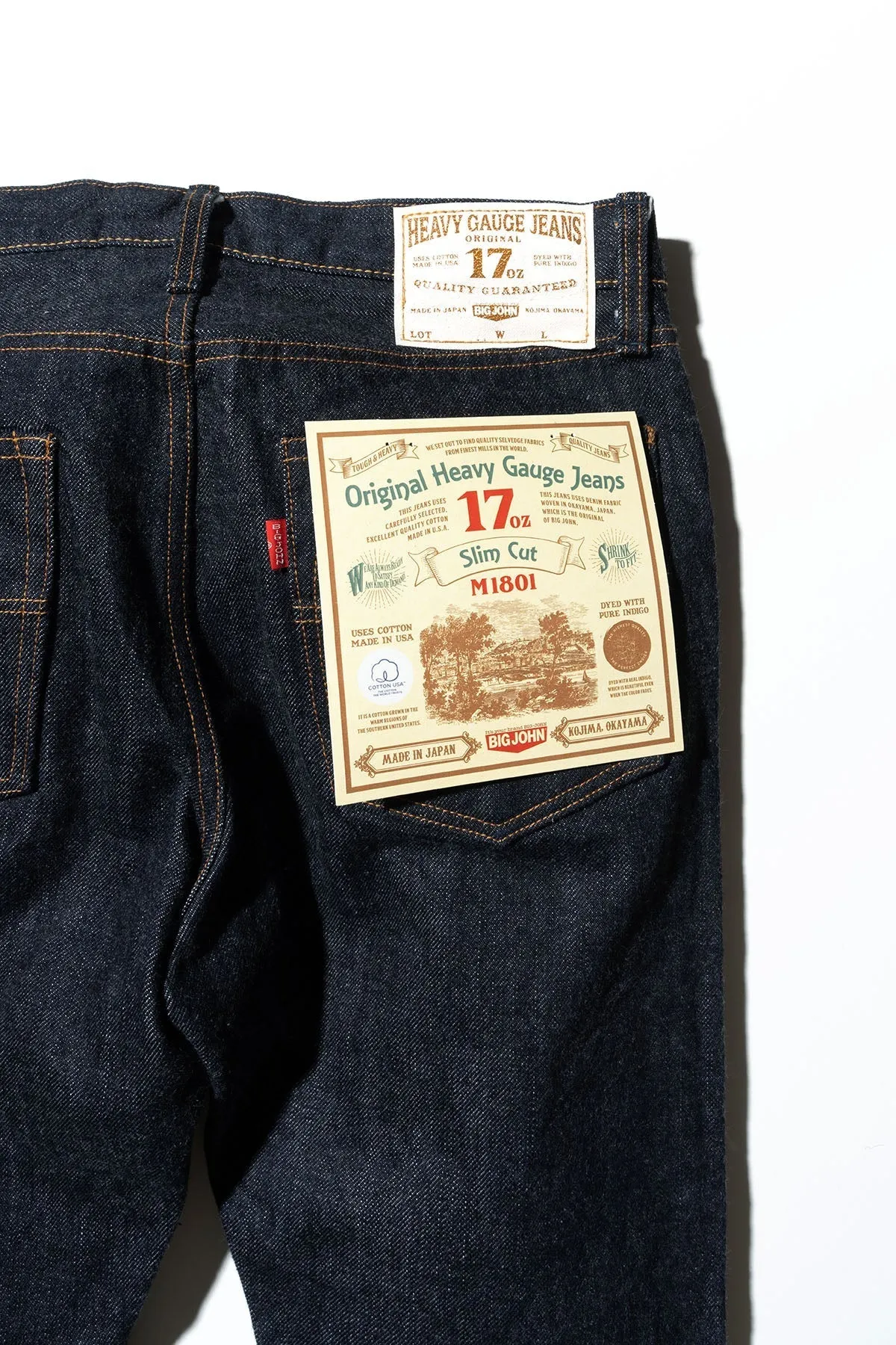 Big John - 17oz Slim Fit - M1801 sold by Dutil Denim product image thumbnail 5