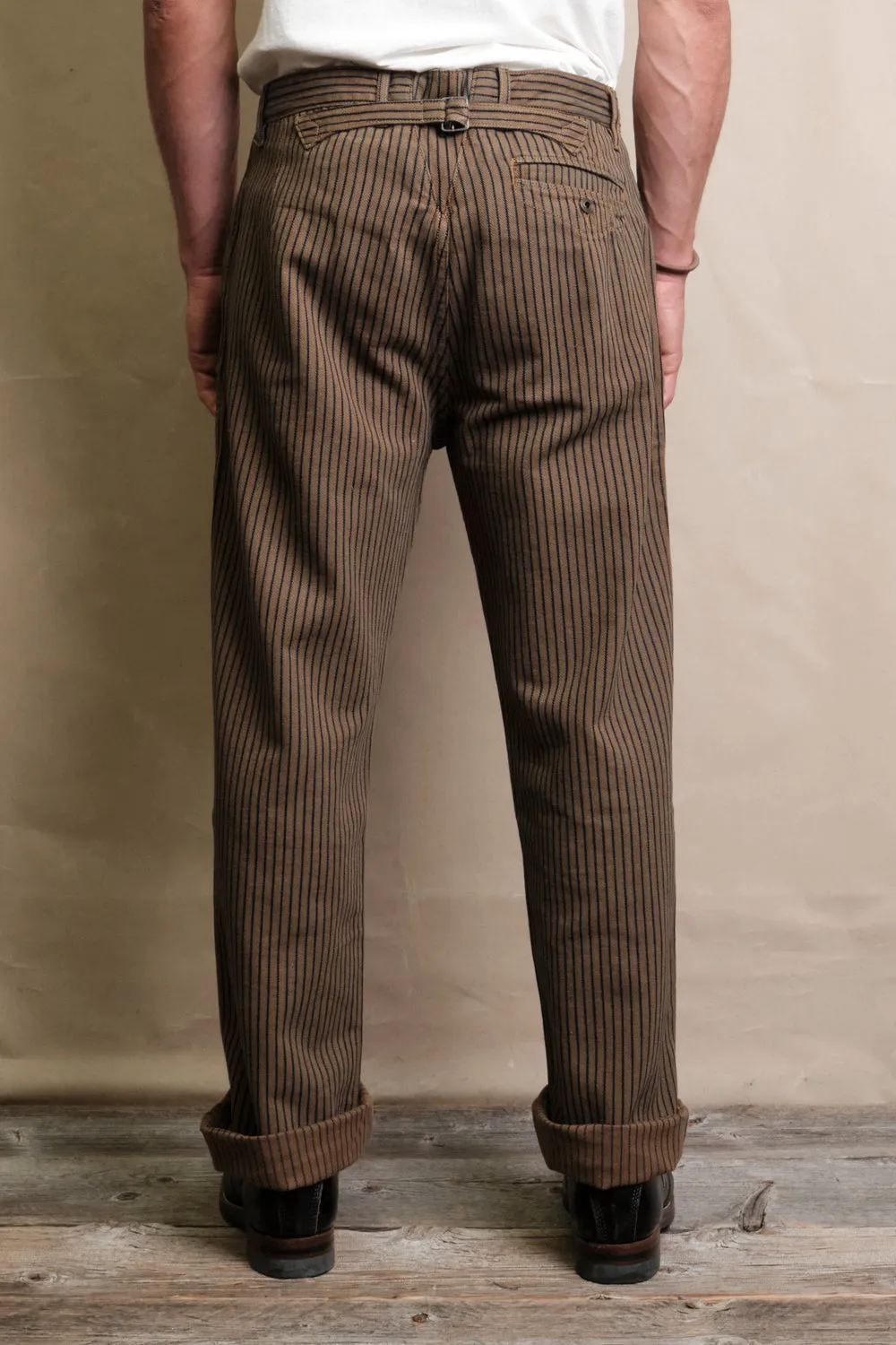 Freenote - Western Pant - Brown Herringbone Dobby sold by Dutil Denim product image thumbnail 2