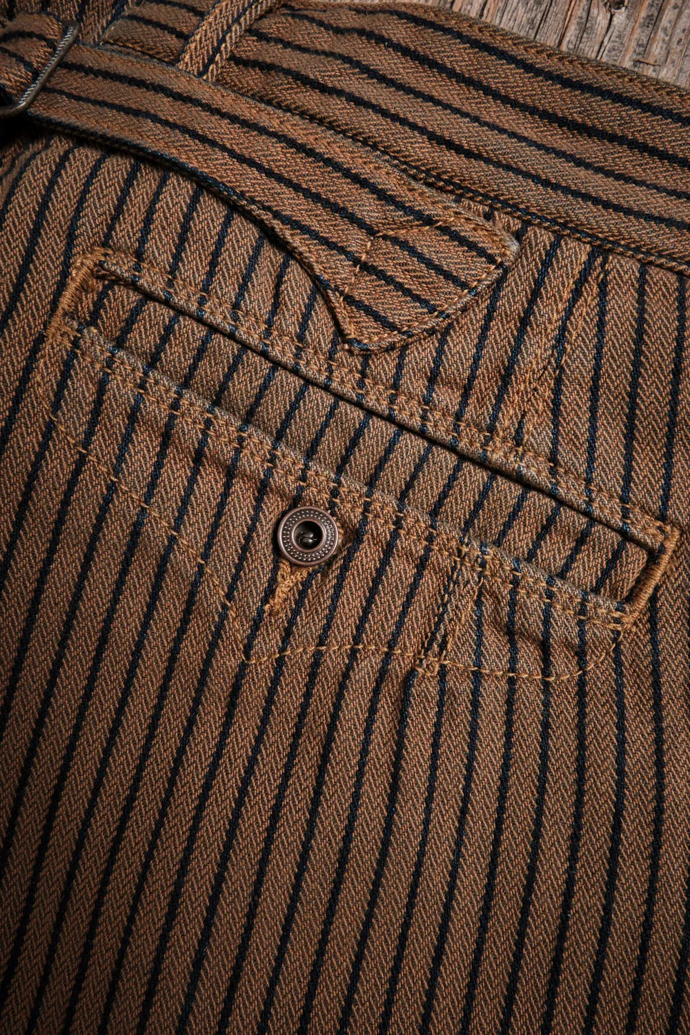 Freenote - Western Pant - Brown Herringbone Dobby sold by Dutil Denim product image thumbnail 3