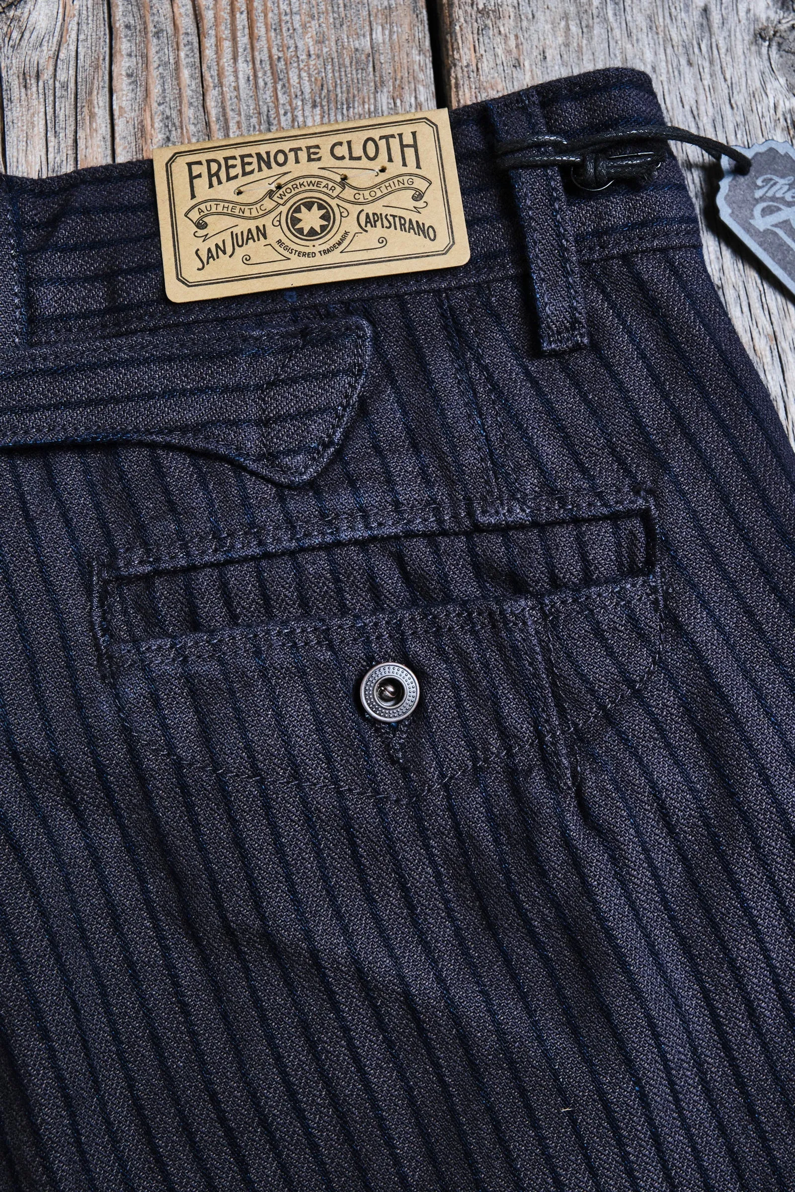 Freenote - Western Pant - Indigo Herringbone Dobby sold by Dutil Denim product image thumbnail 4
