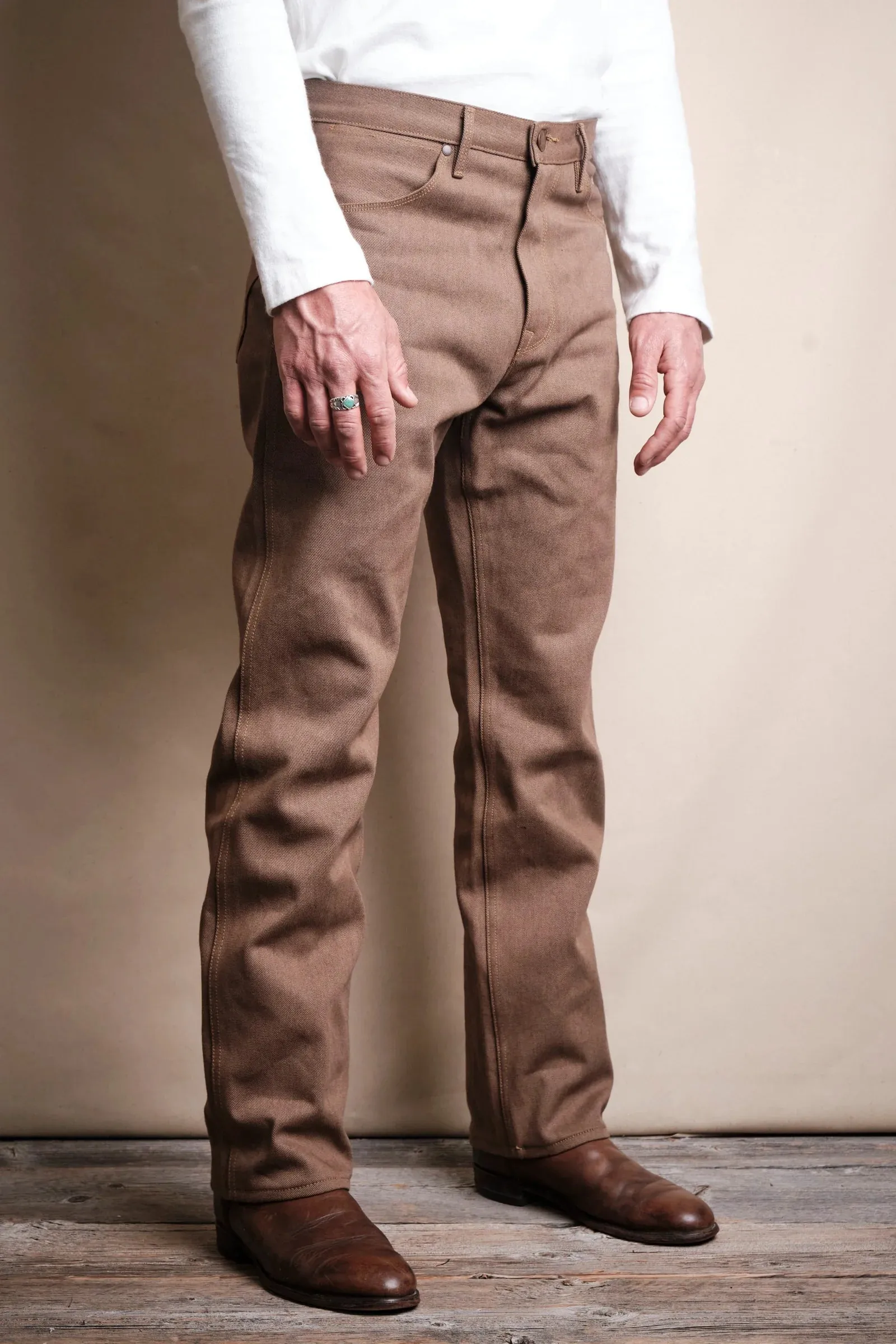 Freenote - Wilkes Western - 15oz Light Brown sold by Dutil Denim product image thumbnail 3