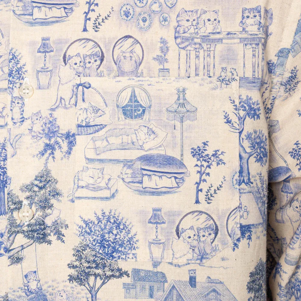 Naked & Famous - True Shirt - Linen Cats sold by Dutil Denim product image thumbnail 5