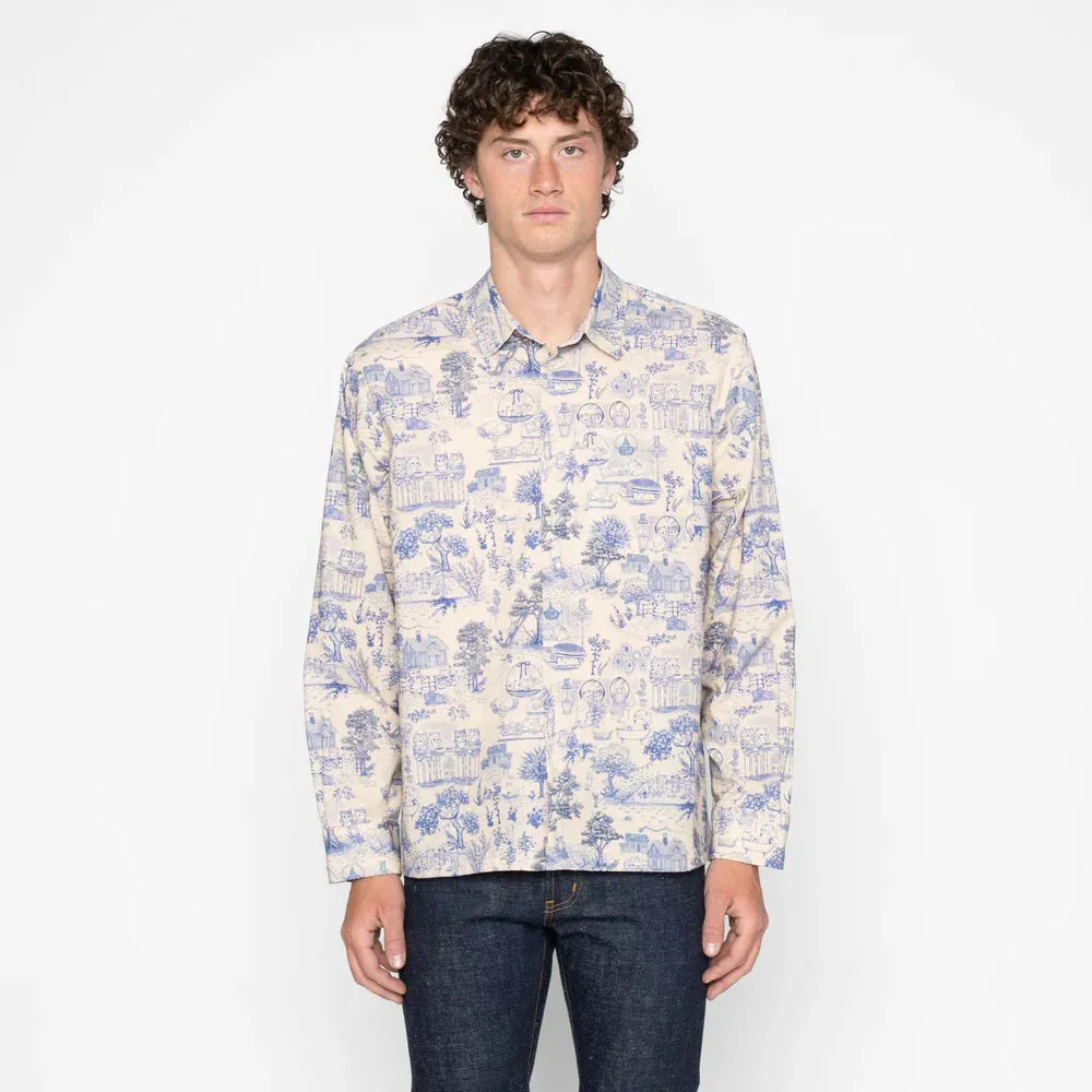 Naked & Famous - True Shirt - Linen Cats sold by Dutil Denim product image thumbnail 2