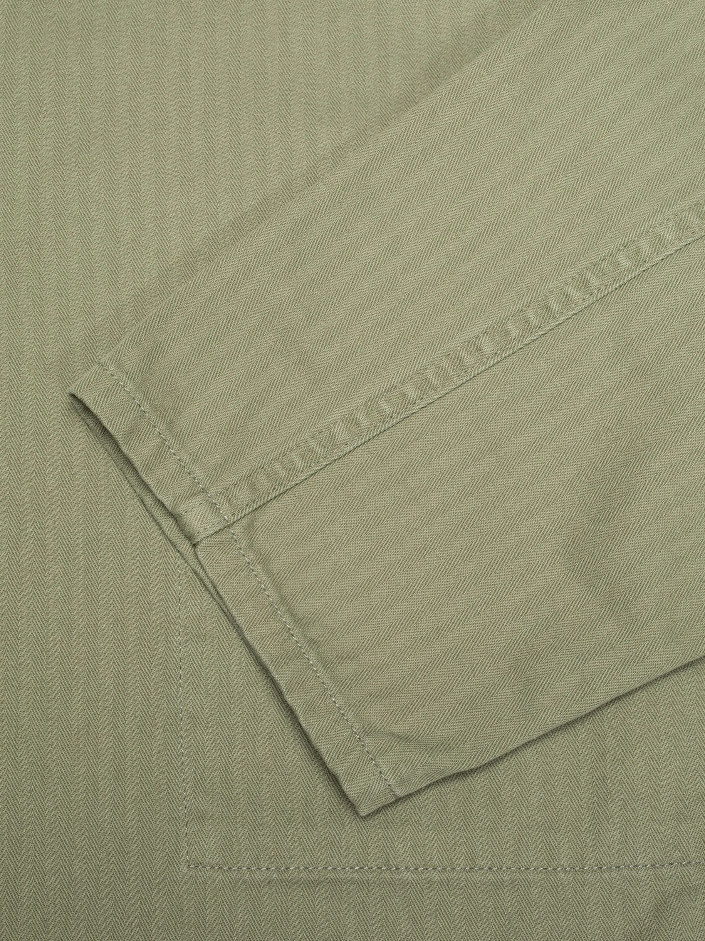 Nudie Jeans - Buddy Chore Jacket - Pale Green Herringbone sold by Dutil Denim product image thumbnail 3