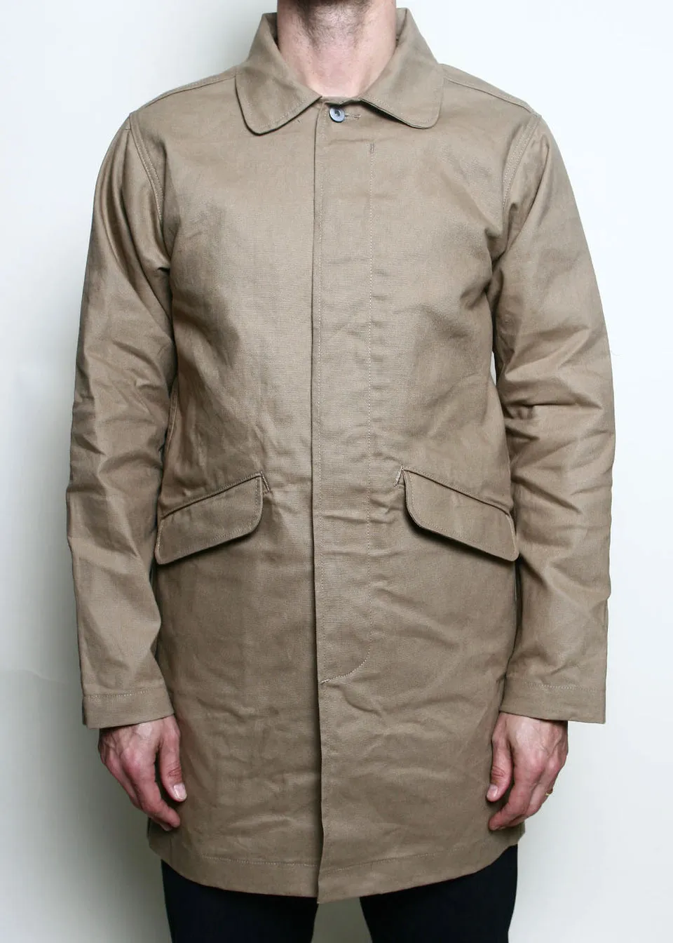 Rogue Territory - Trench Coat - Khaki Dry Wax Canvas sold by Dutil Denim