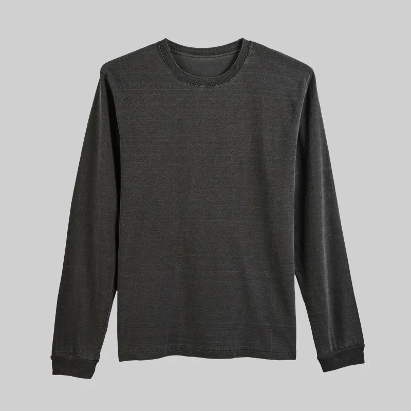 1024-PD Recycled Cotton Pigment Dyed LS T-Shirt made by House of Blanks