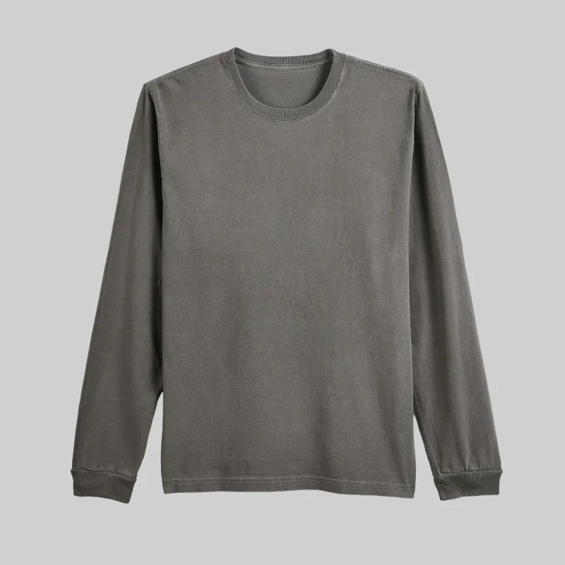 1024-PD Recycled Cotton Pigment Dyed LS T-Shirt made by House of Blanks