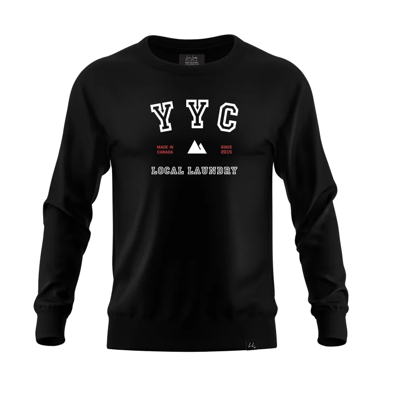 Varsity Calgary YYC Graphic Crewneck Sweatshirt sold by Local Laundry
