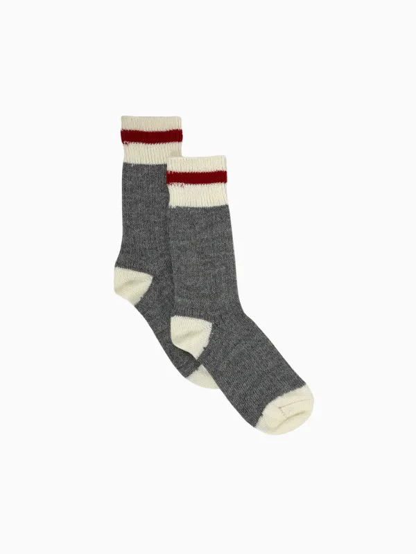 The Made in Canada Giving Camp Socks - Red Stripe 🇨🇦 sold by Local Laundry