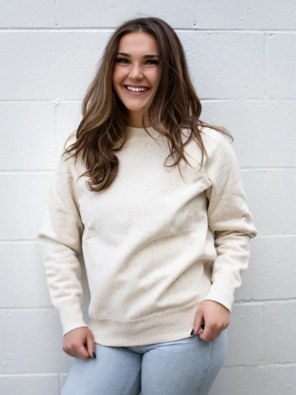 Heavyweight Speckled Crewneck Sweatshirt sold by Local Laundry