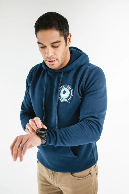 CDN Retro Hockey Night in Canada Navy Cotton Hoodie made by Local Laundry