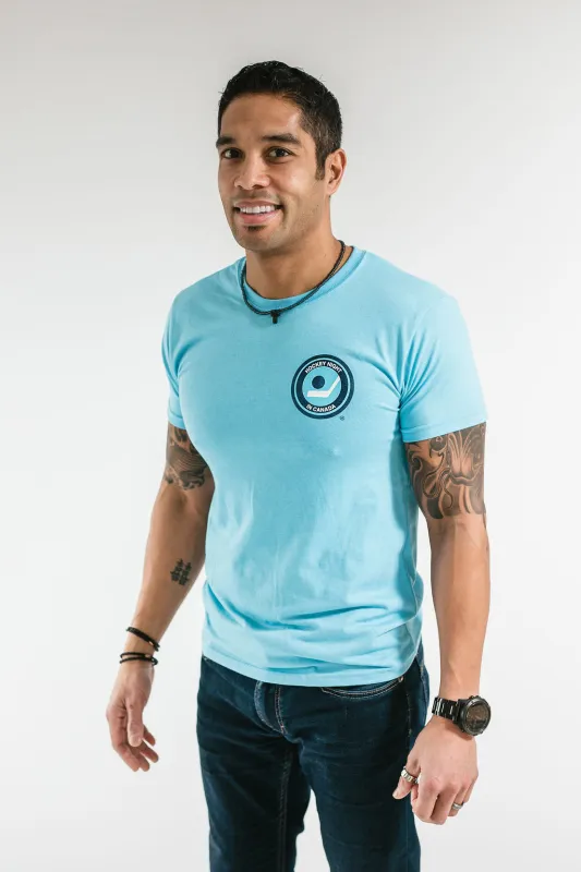 CDN Retro Hockey Night in Canada Powder Blue Cotton Tee sold by Local Laundry