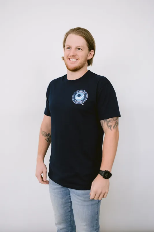 CDN Retro Hockey Night in Canada Navy Cotton Tee sold by Local Laundry