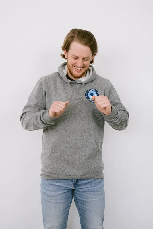 CDN Retro Hockey Night in Canada Athletic Grey Cotton Hoodie sold by Local Laundry