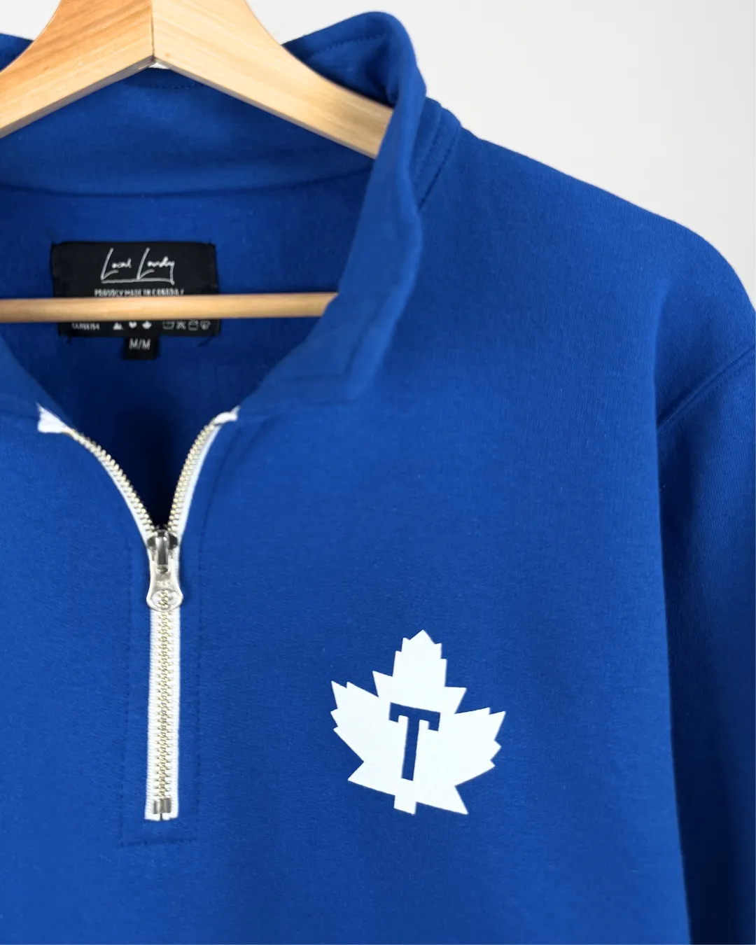 Toronto Maple Leafs Quarter Zip Sweatshirt sold by Local Laundry product image thumbnail 2