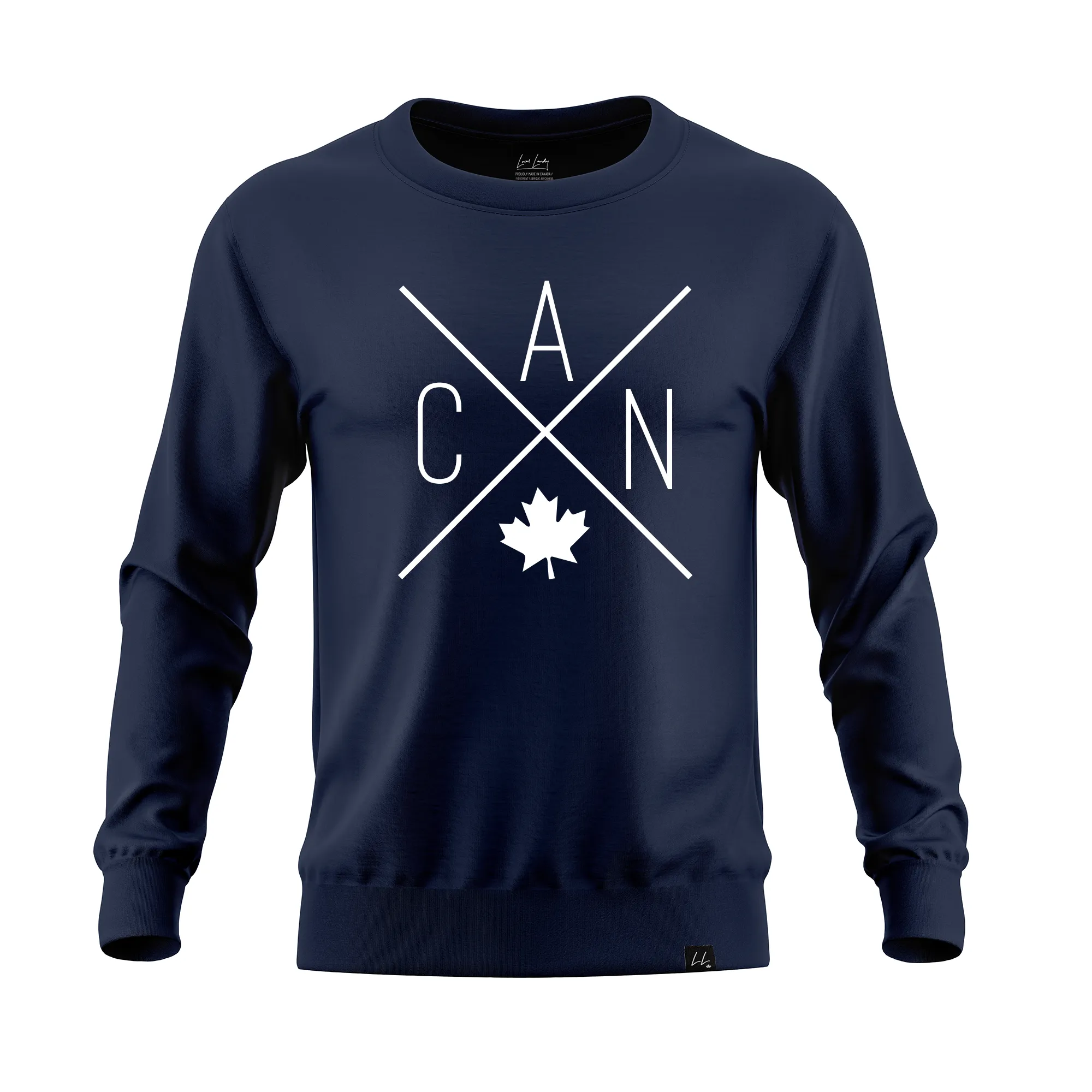 CAN Crewneck - Navy sold by Local Laundry