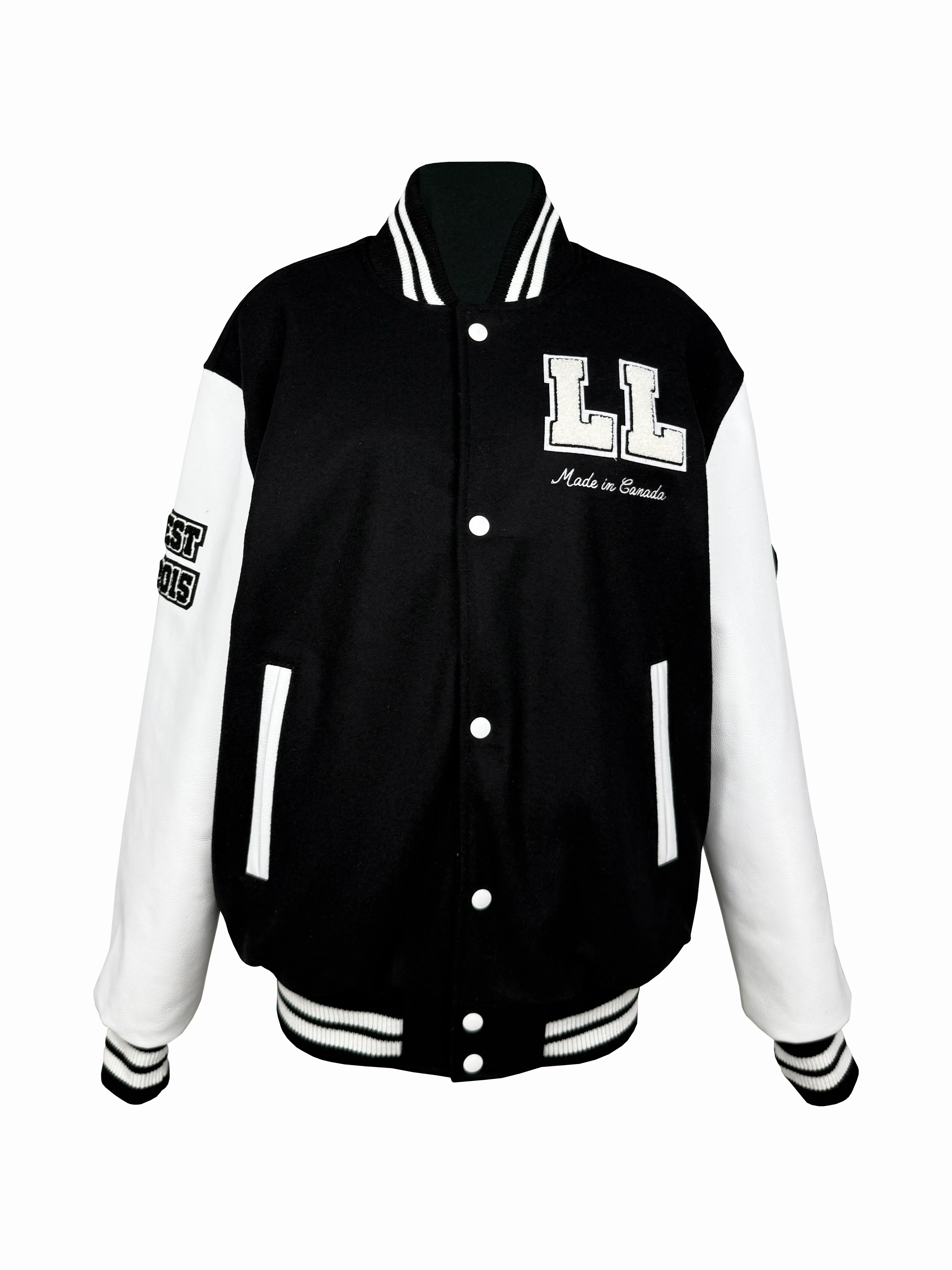 The Made in Canada Varsity Jacket sold by Local Laundry