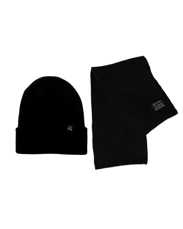 Giving Toque and Scarf Set - Black sold by Local Laundry