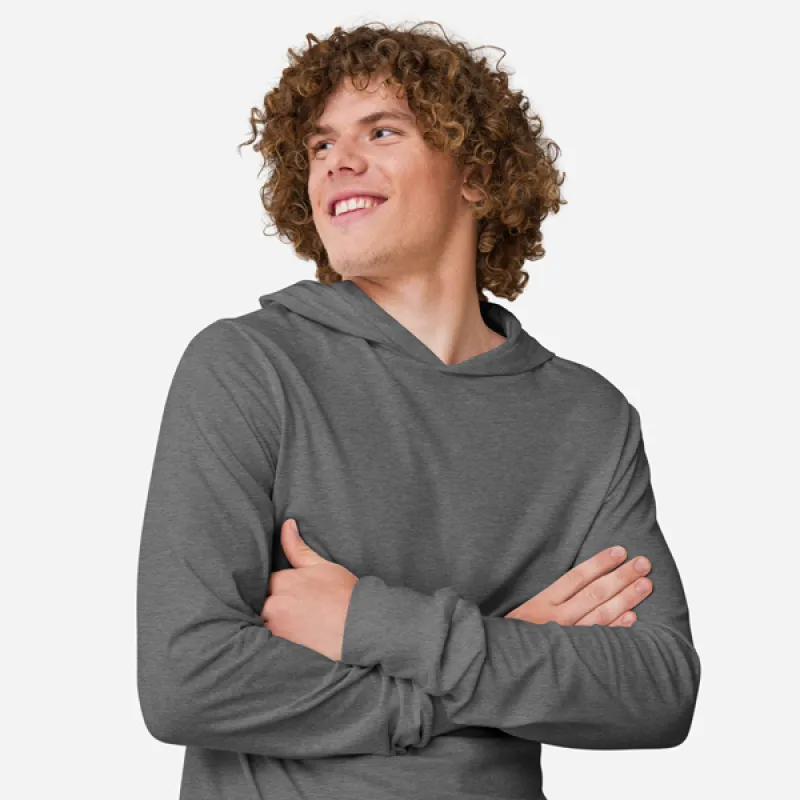 Custom Unisex Hooded Long Sleeve Tee made by Local Laundry