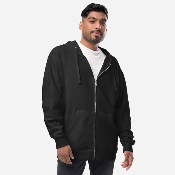 Custom Unisex Fleece Zip Up Hoodie sold by Local Laundry