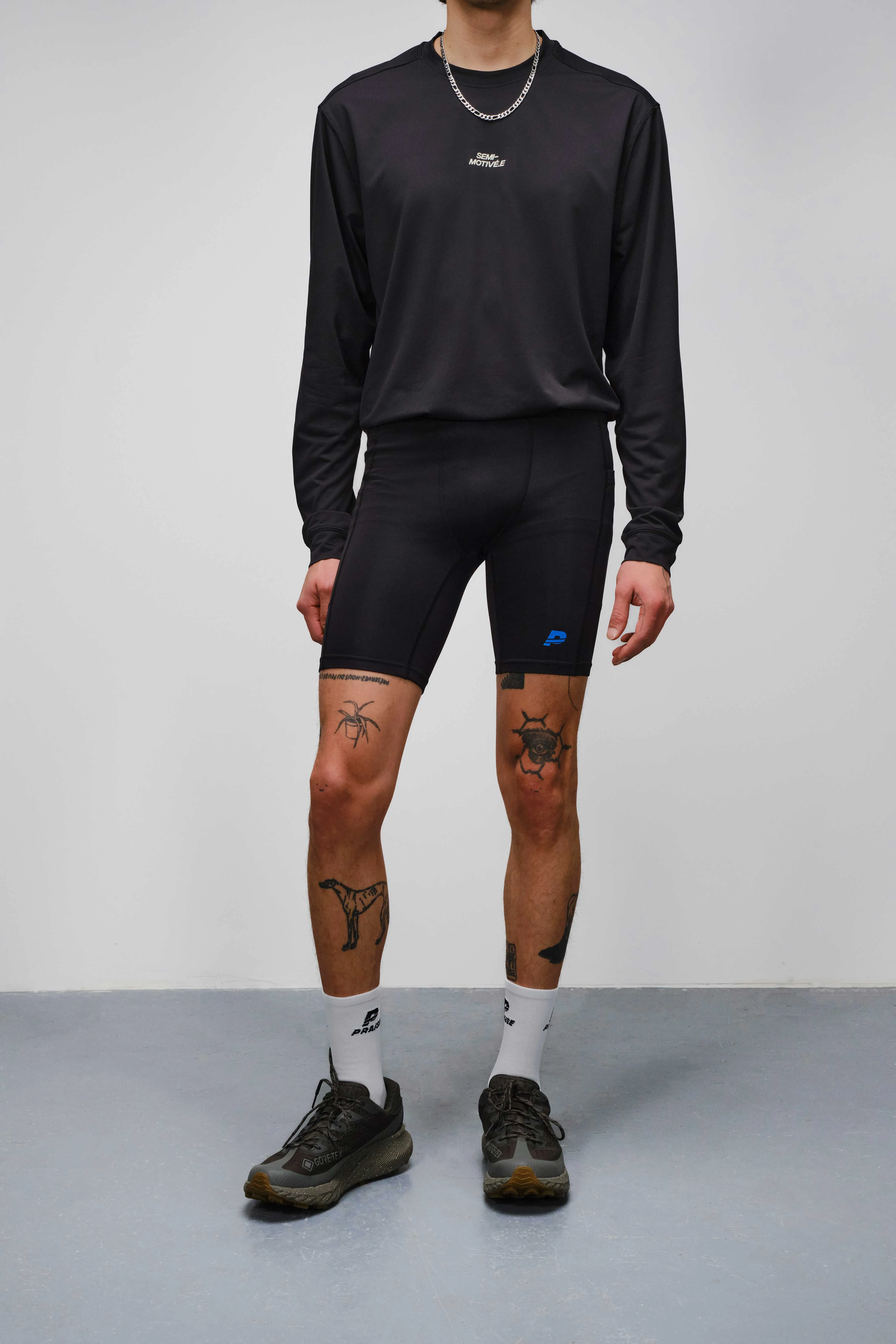 Performance Half Tights 8" Solid - HENSON sold by Praise Endurance