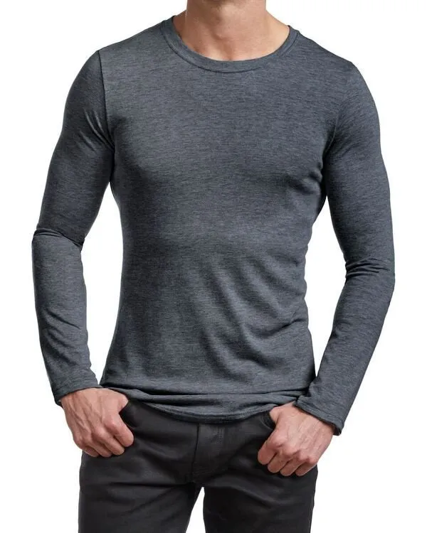 Men's Basic Long Sleeve Crew T-shirt sold by Stanfields product image thumbnail 2