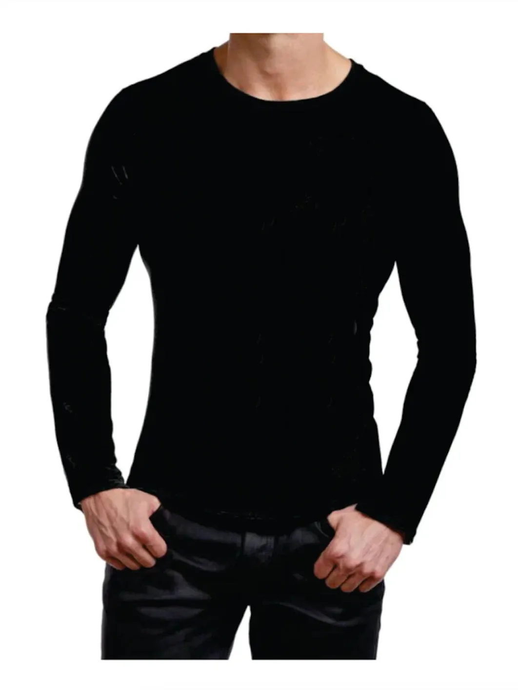 Men's Basic Long Sleeve Crew T-shirt sold by Stanfields product image thumbnail 5
