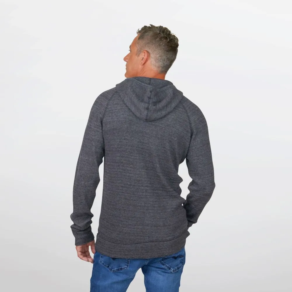 Men's Heritage Triblend Waffle Hoodie sold by Stanfields product image thumbnail 2
