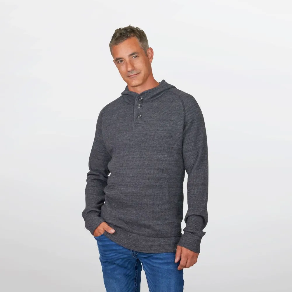 Men's Heritage Triblend Waffle Hoodie sold by Stanfields product image thumbnail 3