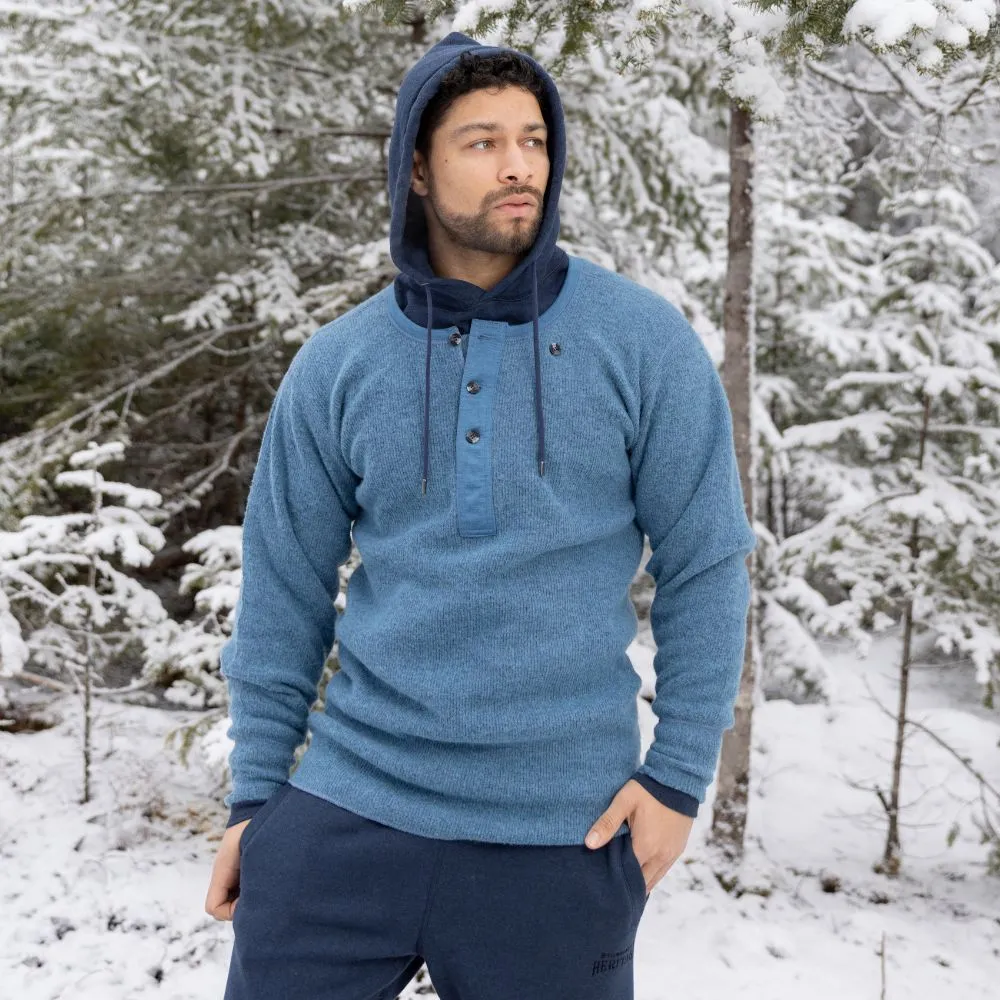 Heritage Heavy Weight Wool Henley sold by Stanfields product image thumbnail 2