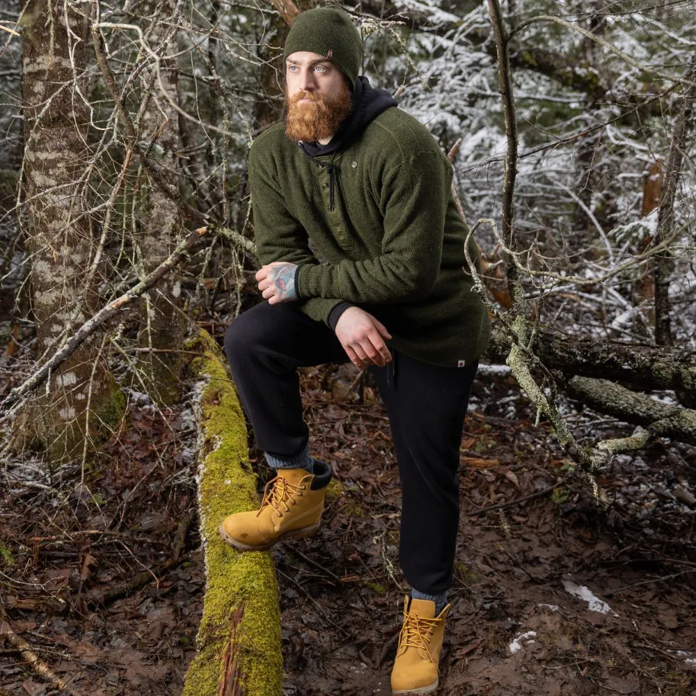 Heritage Heavy Weight Wool Henley sold by Stanfields product image thumbnail 3