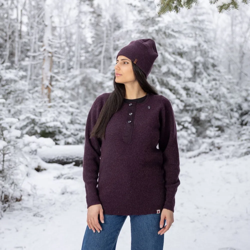 Heritage Heavy Weight Wool Henley sold by Stanfields