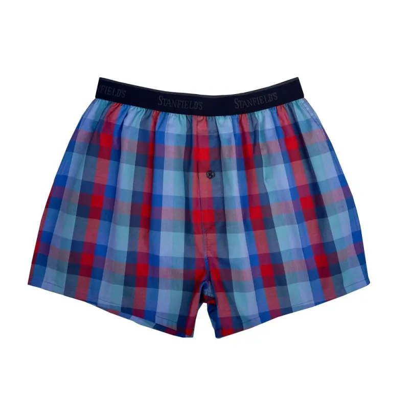 Modern Fit Woven Plaid Boxer Short sold by Stanfields