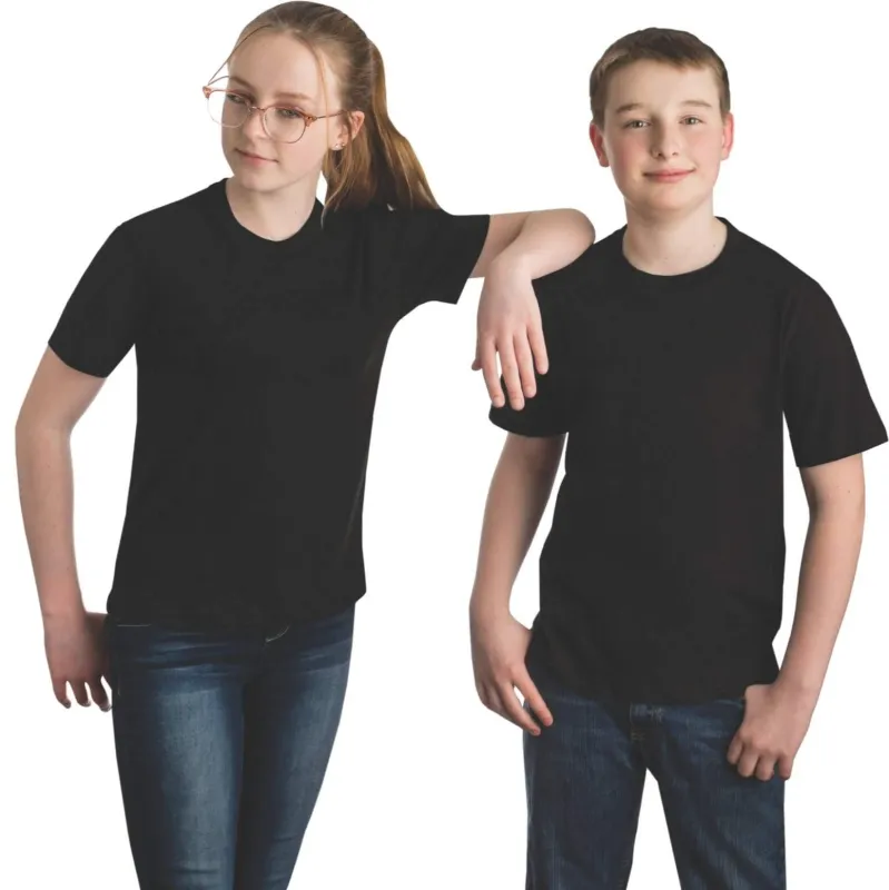 Youth Basic Short Sleeve Crew T-shirt sold by Stanfields