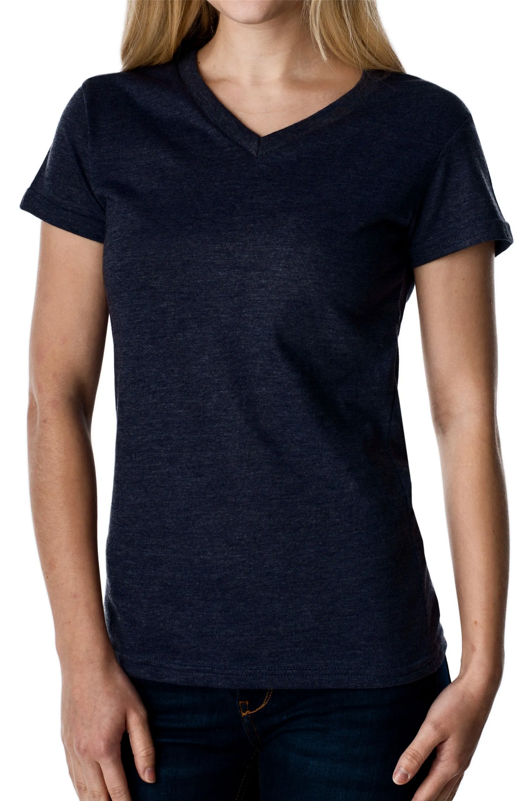 Women's Basic Short Sleeve V-Neck T-Shirt sold by Stanfields product image thumbnail 3