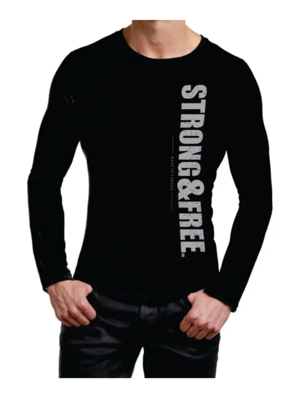 Men's Strong & Free™ Logo Long Sleeve T-Shirt sold by Stanfields