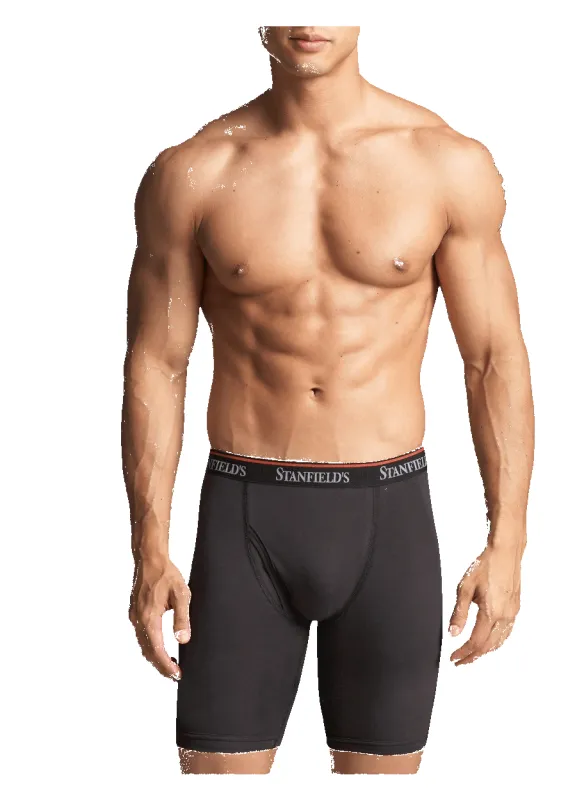 Men's Stretch Long Leg Boxer Brief - 2 Pack sold by Stanfields