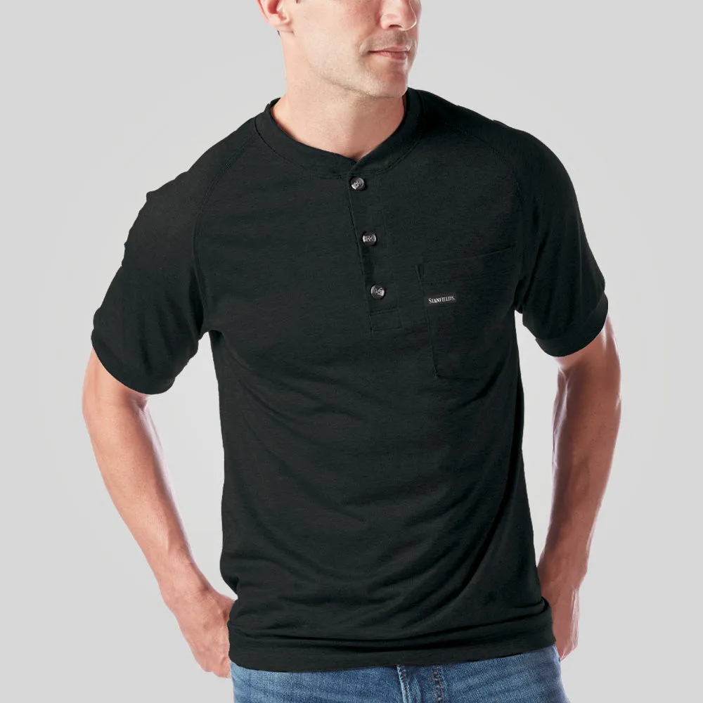 Operative Tech Relaxed Fit Performance Pocket Henley sold by Stanfields product image thumbnail 5