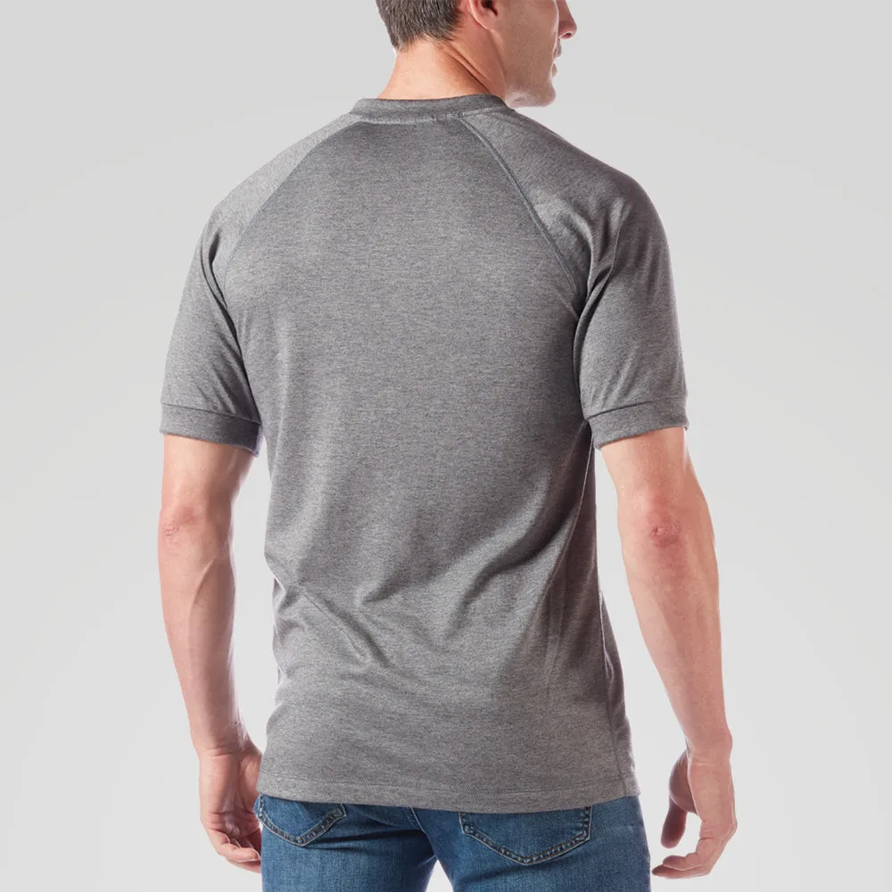 Operative Tech Relaxed Fit Performance Pocket Henley sold by Stanfields product image thumbnail 2