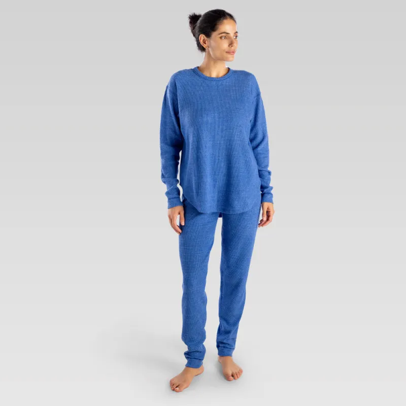 Women's 2 Piece Waffle Lounge Set (Limited Edition) made by Stanfields